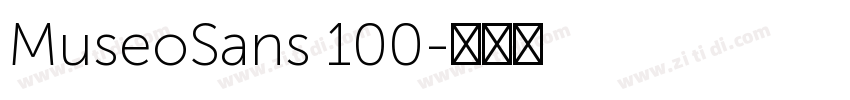 MuseoSans 100字体转换